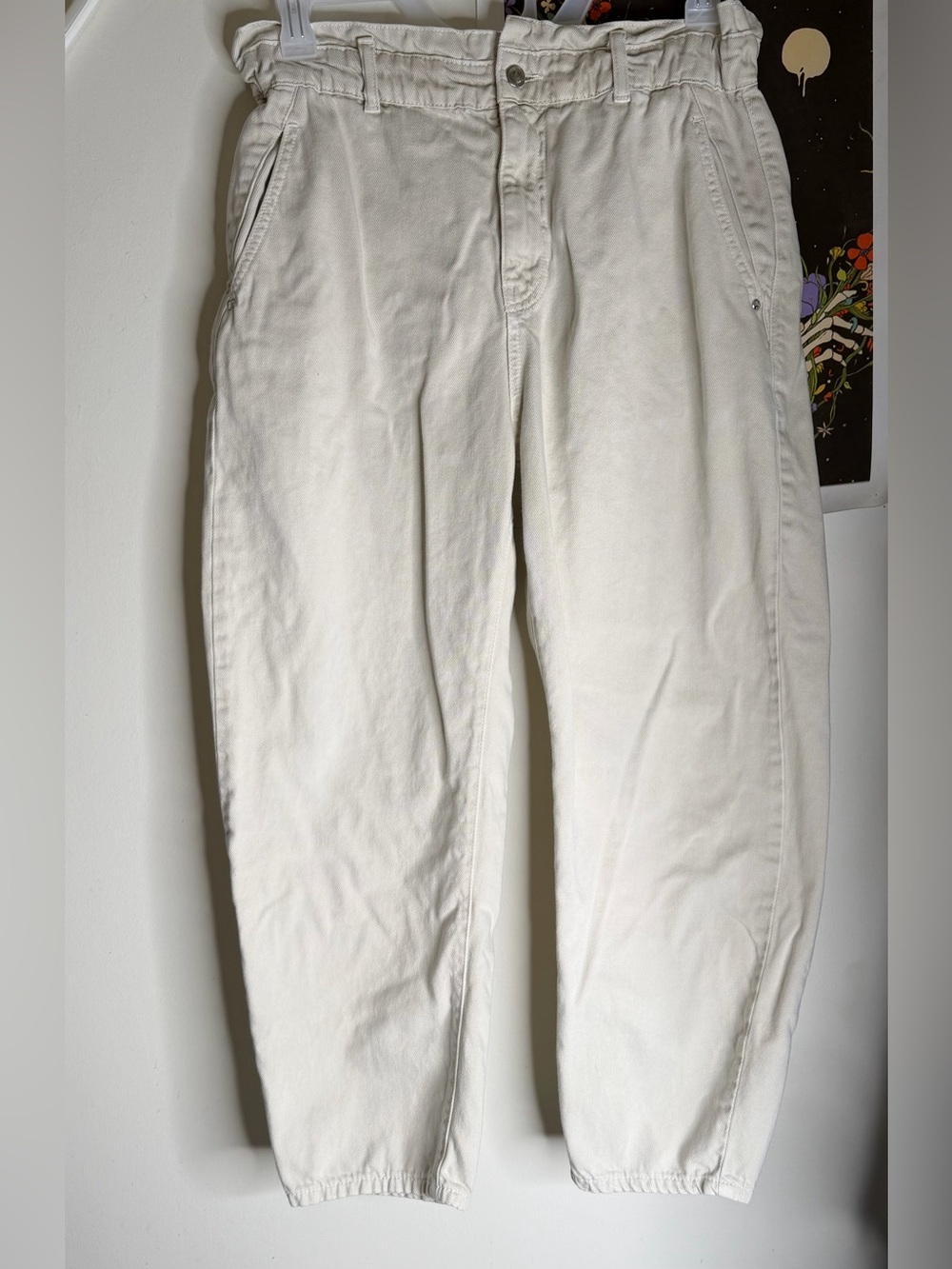 Zara Baggy Paperbag waist Jeans